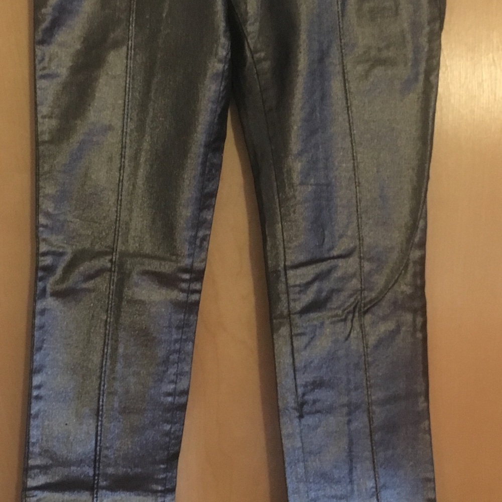 Silver denim jeans